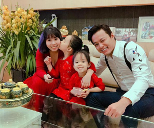 Mặc những lời bình luận ác ý, Hồng Đăng vẫn coi vợ là 'hoa khôi' trong mắt anh