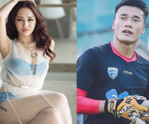 Dân mạng nghi ngờ Thủ môn Bùi Tiến Dũng và ca sĩ Bảo Anh 'có gì đó'