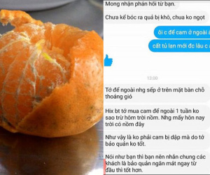 Chủ shop muốn vái khách mua cam, hồng xiêm chín không cho tủ lạnh, để ở ngoài 5 ngày bị thối rồi quay ra bắt đền