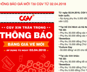 Đại diện CGV chính thức lên tiếng về việc thay đổi giá vé