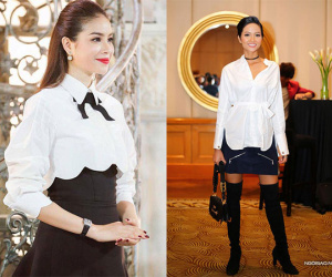 Chọn sơ mi trắng như Phạm Hương, Hà Hồ đảm bảo mặc không bao giờ thấy chán