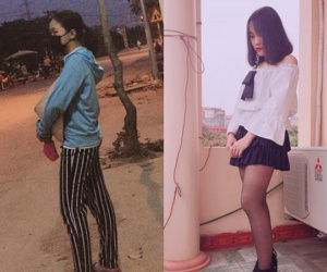 Khoảng cách xa nhất trên thế giới chính là con gái lúc ở nhà và khi ra đường!