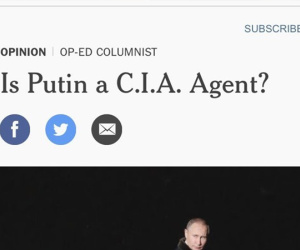 Báo Mỹ nghi vấn Tổng thống Putin là đặc vụ CIA
