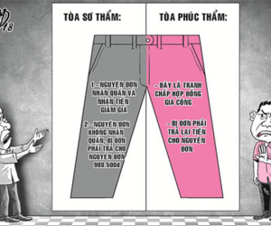 Tòa đau đầu vì 2 người đàn ông tranh chấp… 3 cái quần