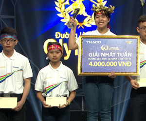 Nữ sinh hát 'Em gái mưa' thắng tuyệt đối tại cuộc thi tuần Olympia