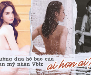 Dàn mỹ nhân Vbiz rượt đuổi nhau trên đường đua khoe thân táo bạo, ai hơn ai?