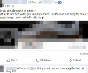 Bị đánh giá 1 sao vì phục vụ thiếu chuyên nghiệp, chủ shop nổi tiếng đáp trả như chửi vào mặt khách hàng