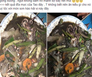 Khi gái miền biển xung phong vào bếp làm mực xào, từ bạn bè đến cộng đồng mạng phải khóc ròng