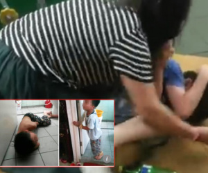 Sự thật gây sốc về hình ảnh những đứa trẻ bị trói chân tay, lột áo nằm dưới nền nhà