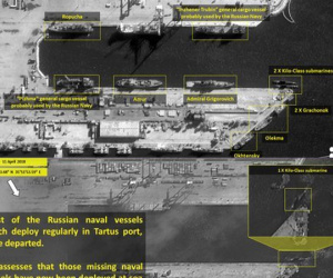 10 tàu hải quân Nga rời cảng ở Syria sau khi Trump dọa tấn công