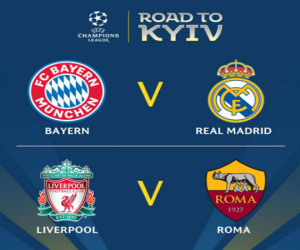 Bốc thăm bán kết Champions League: Bayern chạm trán Real