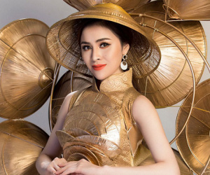 Cận cảnh 'Trang phục sinh thái' Thư Dung đem đi tranh tài tại Miss Eco International 2018