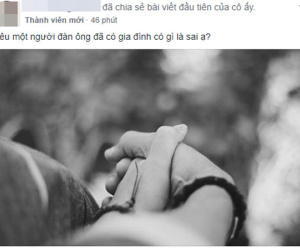 'Yêu một người đàn ông đã có gia đình có gì sai?'  Câu hỏi khiến các mẹ bỉm sữa nóng mặt nhất trong ngày