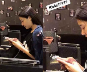 Xôn xao ảnh Nhã Phương ngồi khóc một mình giữa tin đồn yêu Nhan Phúc Vinh
