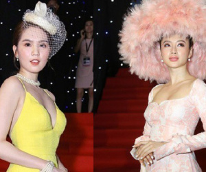 Ngọc Trinh gợi cảm, Angela Phương Trinh gây sốc với mũ lông 'thảm họa'