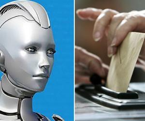 Robot đầu tiên thế giới tranh cử chức thị trưởng Nhật Bản