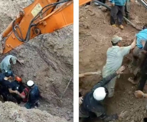 Vợ chồng bị chôn vùi ở hố sâu: 'Tôi chỉ kịp nhìn lên thì cả núi đất đổ xuống...'