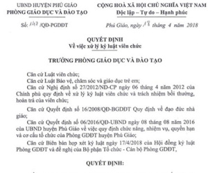 Buộc thôi việc giáo viên bị tố 'sờ mó chỗ nhạy cảm của nhiều nữ sinh'