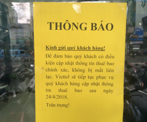 Đến lượt Viettel 'gia hạn' đăng ký SIM chính chủ, khách vẫn chen chúc