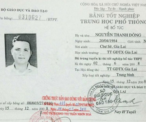 Phó chủ tịch HĐND thị trấn bị phát hiện xài bằng giả