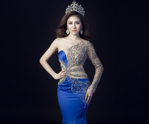 Thư Dung hé lộ trang phục dạ hội nỏng bỏng tại Miss Eco International 2018