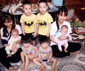 Chuyện thật như đùa: Gia đình có gene di truyền sinh đôi, 4 lần đi đẻ ra 8 đứa trẻ con