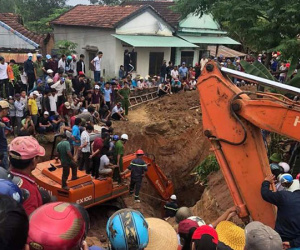 Đi đào giếng thuê, cụ ông bị đất đá vùi lấp sâu 8m, thiệt mạng