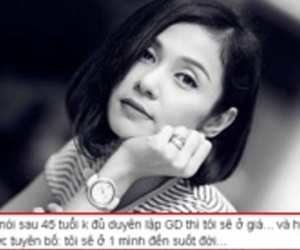 Việt Trinh chính thức tuyên bố: 'Tôi sẽ ở một mình đến suốt đời'