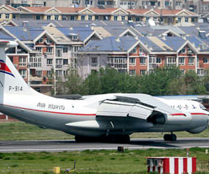 Khoảnh khắc máy bay của Kim Jong-un rời Trung Quốc