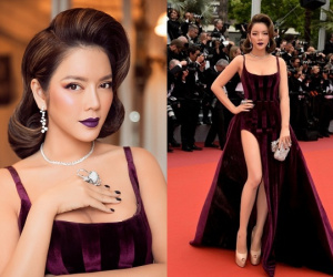 Thảm đỏ Cannes: Lý Nhã Kỳ diện tông tím, hóa thân thành 'Người đàn bà oải hương' vào ngày thứ 3