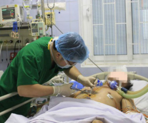 Ca mổ xuyên đêm giành giật mạng sống cho một quân nhân