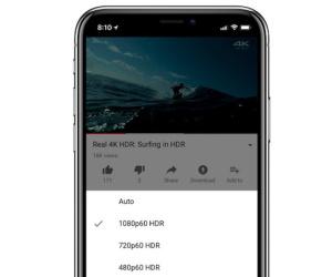 iPhone X đã hỗ trợ xem video YouTube HDR chất lượng cao