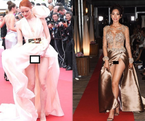 Đỏ mặt với những pha lộ hàng hớ hênh nhất thảm đỏ LHP Cannes 2018