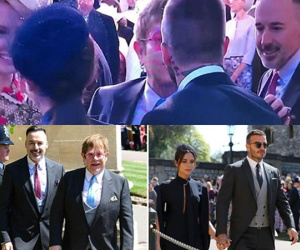 Khoảnh khắc Elton John hôn David Beckham gây xôn xao