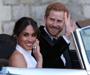 Markle đeo nhẫn của Công nương Diana trong tiệc cưới