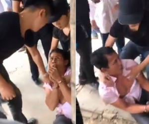 Xác minh clip người đàn ông gào khóc hoảng sợ khi bị nhóm thanh niên ở Hà Nội tự xưng công an lôi kéo bắt giữ