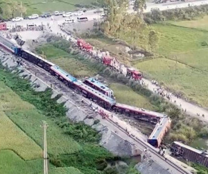 Hiện trường vụ tai nạn tàu hỏa kinh hoàng làm 2 người chết, 8 người bị thương ở Thanh Hóa