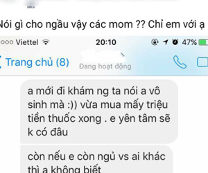 Sống như vợ chồng, lúc có thai bạn trai nói bị vô sinh rồi nghi 'ngủ với ai khác'