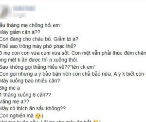 Biết con dâu chăm cháu vất vả sụt cân, mẹ chồng lập tức bồi bổ khiến cô lên ngay 7kg/tuần