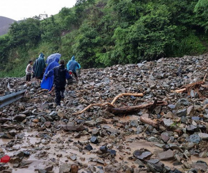 Sơn La xuất hiện lũ quét, quốc lộ 37 tê liệt