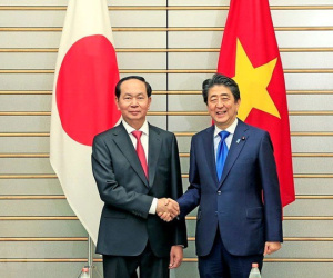 Video: Chủ tịch nước Trần Đại Quang hội đàm với Thủ tướng Nhật Bản Shinzo Abe