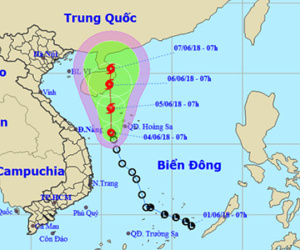 Ba tàu đánh cá gặp nguy hiểm do ở tâm áp thấp nhiệt đới