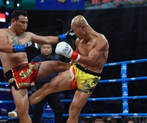 Cao thủ Thiếu Lâm bị võ sĩ Muay Thái knock-out trong 140 giây