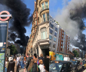 Cháy lớn tại khách sạn hạng sang ở London, 100 lính cứu hỏa có mặt