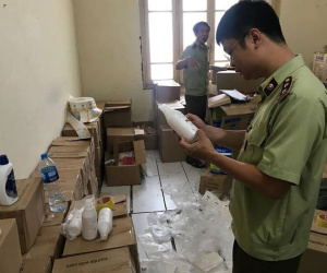 Cả kho mỹ phẩm giả tại trụ sở cũ của Thanh tra Chính phủ
