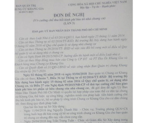Cư dân chung cư đòi kiện UBND TP.HCM