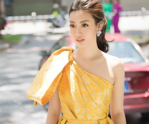 Chiếc váy 'rồng vàng' giúp Đỗ Mỹ Linh tỏa sáng tại sơ khảo Hoa hậu Việt Nam 2018