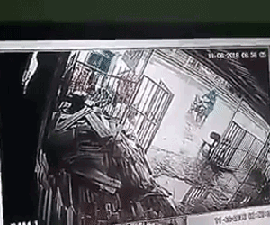 Video: Người đàn ông bị ô tô đâm trúng vì hành động khó hiểu giữa trời mưa