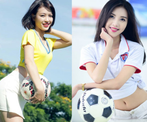 4 cô gái bất ngờ nổi tiếng sau một đêm nhờ bóng đá