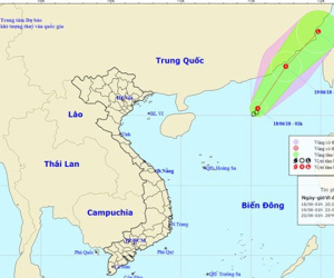 Áp thấp nhiệt đới gây biển động mạnh, Bắc Bộ vẫn có mưa dông rải rác